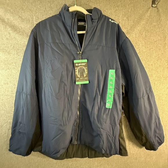 Hi-Tec Other - Hi-Tec Mens Jacket Navy XL Full Zip Lightweight Water Repellent Pockets NWT
